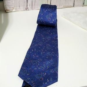 Givenchy Monsieur Silk Blue Paisley Necktie
